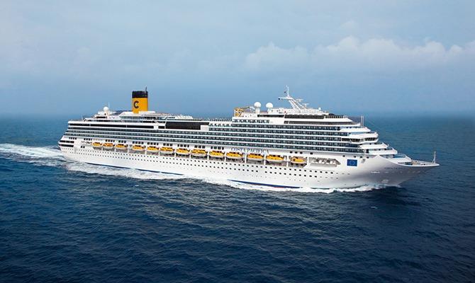 Costa Pacifica será um dos navios que fará roteiros pelo Mediterrâneo