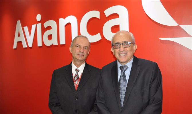 O diretor de Operações de Voo da Avianca Brasil, Norberto Raniero, e José Efromovich, presidente do Conselho de Administração
