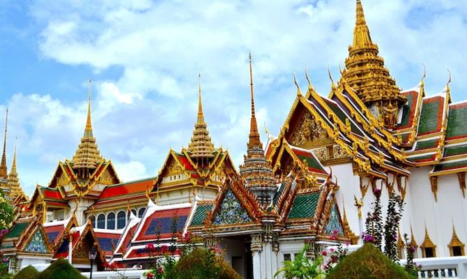 O palácio pode ser visitado em Bangcoc, na Tailândia