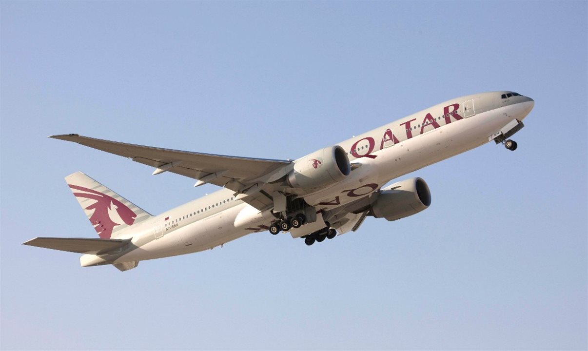 Novos voos da Qatar Airways serão operados por aeronaves Boeing 777-200LR