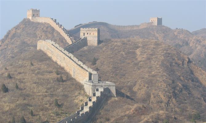 A Grande Muralha da China é um dos locais mais visitados do mundo