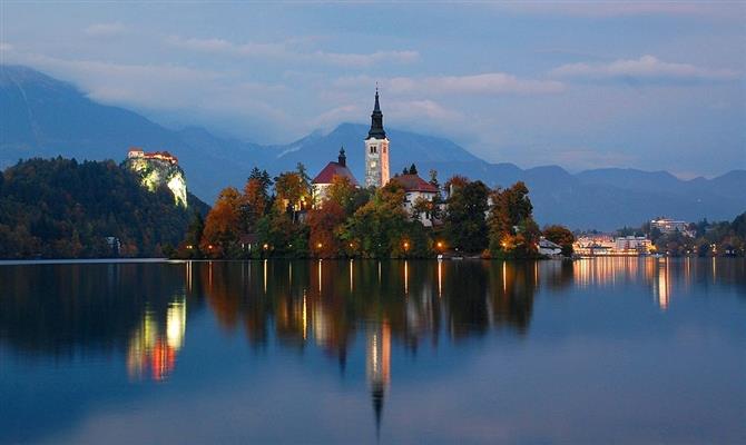 Lago Bled, na Eslovênia