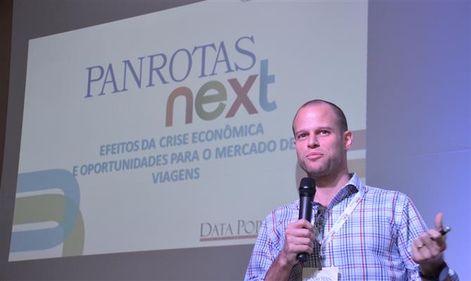 O CEO da PANROTAS, Guilherme Alcorta, estará nos Next de Goiânia e Brasília; na home, Alexandre Cordeiro, um dos palestrantes dos eventos