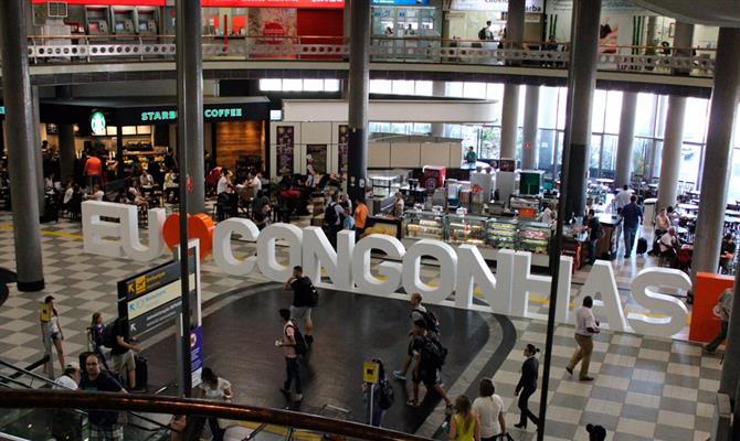 Congonhas é um dos aeroportos de maior movimentação do Brasil