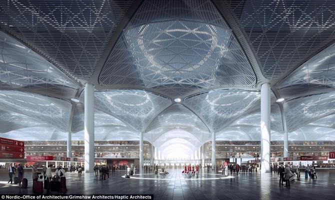 Novo aeroporto de Istambul terá todos os sistemas interligados digitalmente, segundo empresa responsável