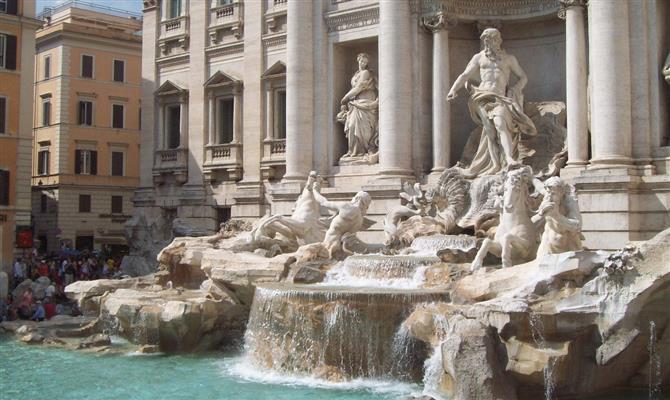 Fontana di Trevi, em Roma, um dos atrativos turísticos mais desejados no mundo