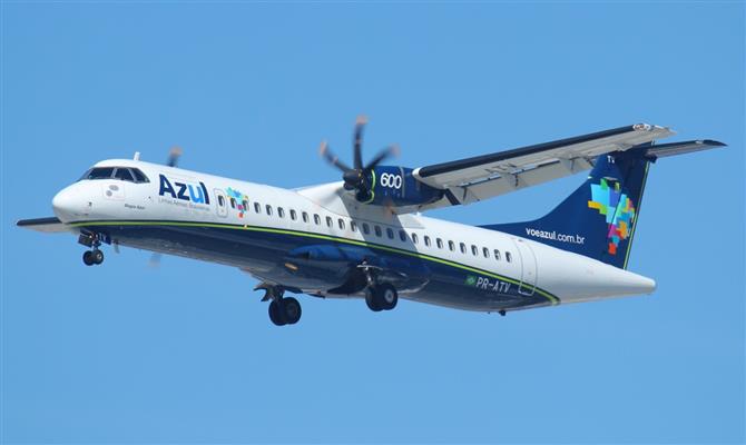 Aeronave ATR 72-600, que fará a rota circular entre Belo Horizonte, Araxá e Uberaba