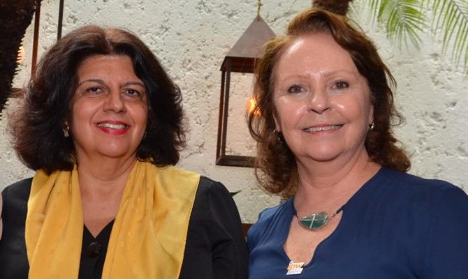 Jussara Haddad e Vera Achcar, do International Advisor Comittee do IPW no Brasil