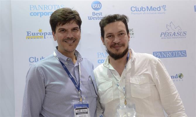 André Luiz e Fábio Depret, da Nova Operadora, empresa do Grupo Forma Turismo