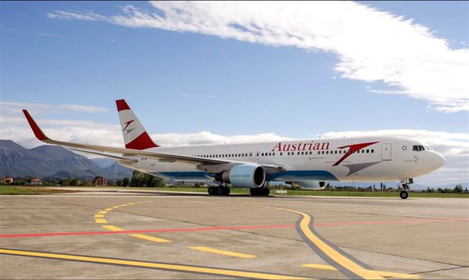Um, Boeing 767 que já faz parte da frota da Austrian Airlines