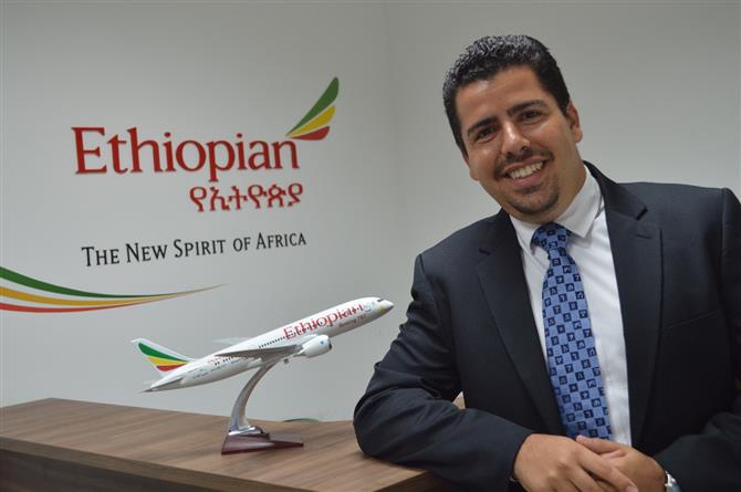 Gerente de Vendas da Ethiopian, Raphael de Lucca confirmou e comemorou a expansão do número de voos entre São Paulo e a capital da Etiópia