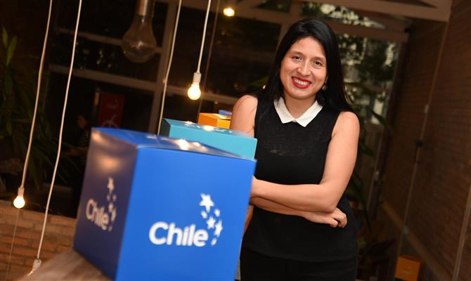 A chefe do Turismo do Chile para a América Latina, Jessica Canelo