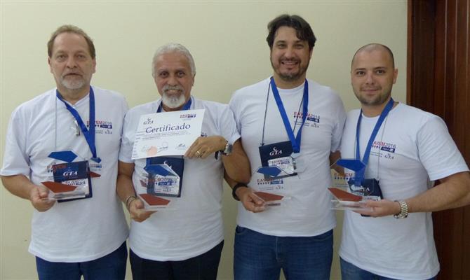 Celso Tesser, de Curitiba, Luiz Roberto Baby, de Vitória, Agenor Bertoni, de Campinas, e Cesar Barbieri, de Ribeirão Preto