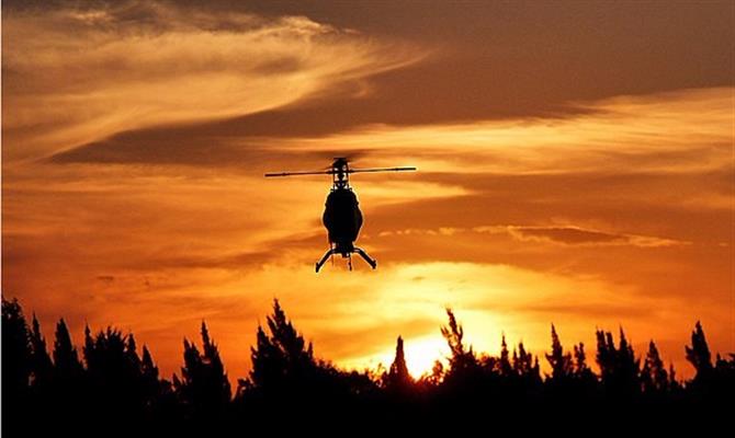 Passeio de helicóptero é um dos mais cobiçados na serra gaúcha