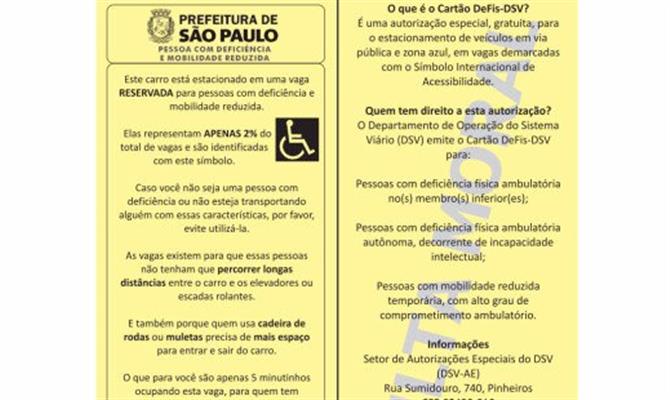 Multa moral pode ser impressa pelo site da Prefeitura de São Paulo