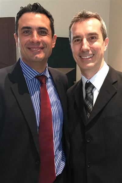 Carlos Antunes e Christophe Didier, atual e ex-diretor da Etihad no Brasil