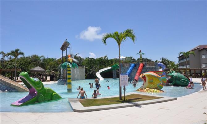 O parque aquático infantil foi um dos recentes lançamentos do complexo baiano <i>all inclusive</i>
