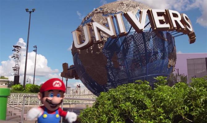 O Super Mario será figura constante nos parques da Universal em breve