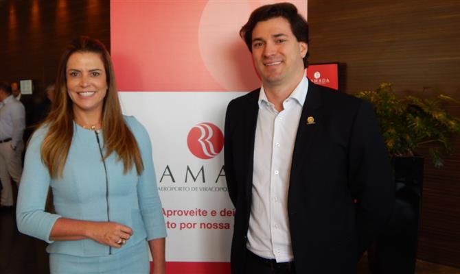  Érica Drumond, CEO da Vert Hotéis,e  Henrique Magalhães Teixeira, vice-prefeito de Campinas
