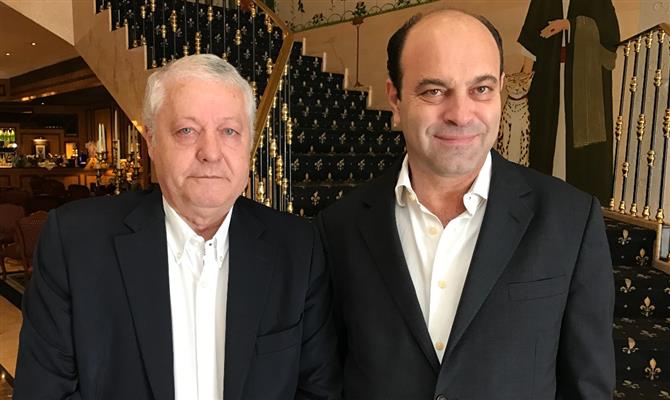 Mário Carvalho, diretor da Tap no Brasil, e Pedro Ribeiro, da rede Dom Pedro