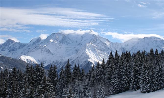 Cenário da região de Haute-Savoie, na França, onde Four Seasons terá um ski resort