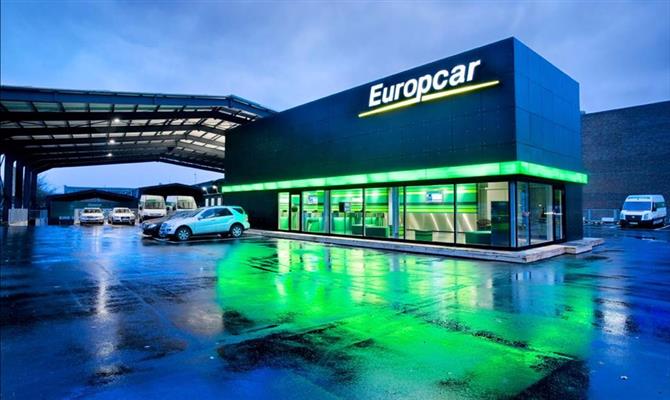 Uma das lojas da Europcar, na Europa
