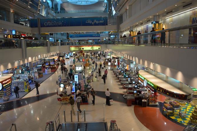 O aeroporto Internacional de Dubai