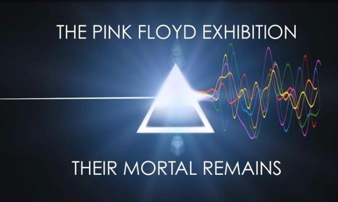 Divulgação da exposição em homenagem a banda Pink Floyd, em Londres