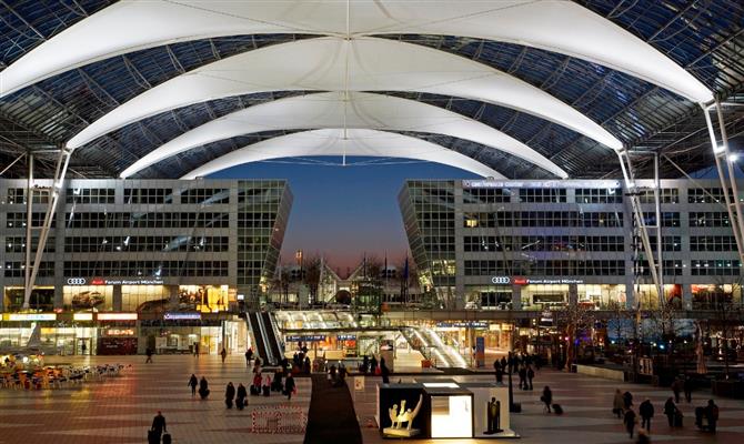 O aeroporto de Munique, na Alemanha, recebeu 22,7 milhões de passageiros no 1º semestre de 2019
