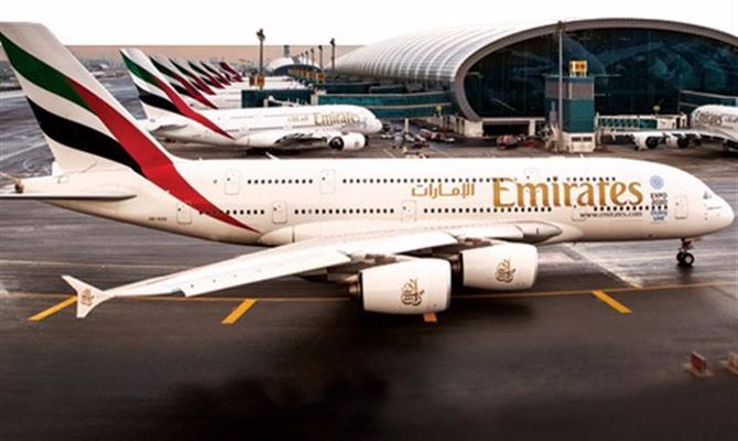 Avião A380 da Emirates