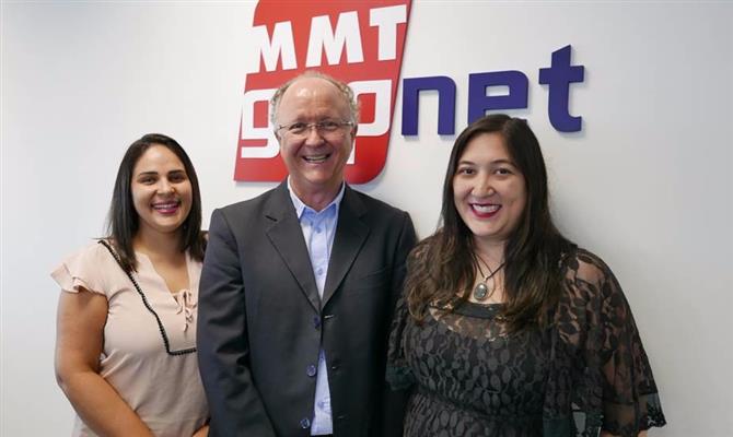 Jacqueline Sousa, James Giacomini e Katia Silva, da equipe de Produtos de Europa e Destinos Exóticos da MMTGapnet