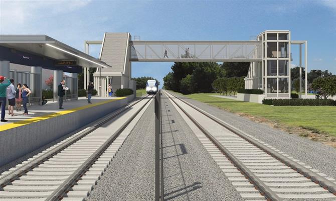 A nova estação ferroviária recebeu investimento de US$ 28,4 milhões 