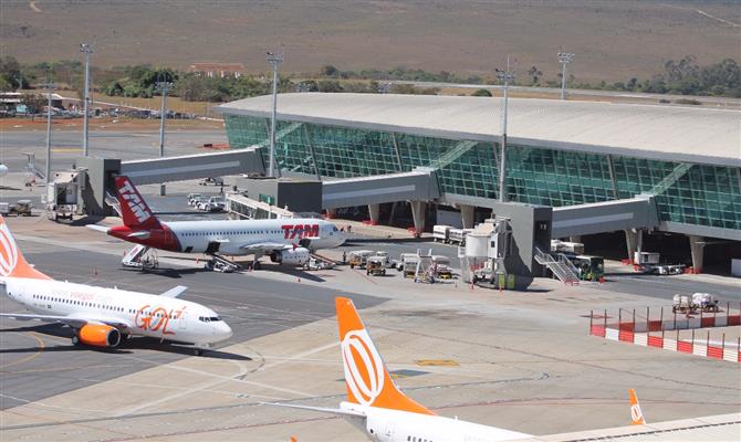 Movimentação no aeroporto de Brasília