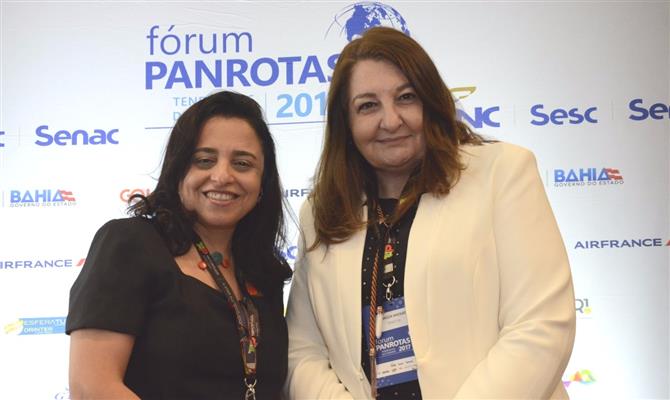 Monica Samia e atual presidente, Magda Nassar
