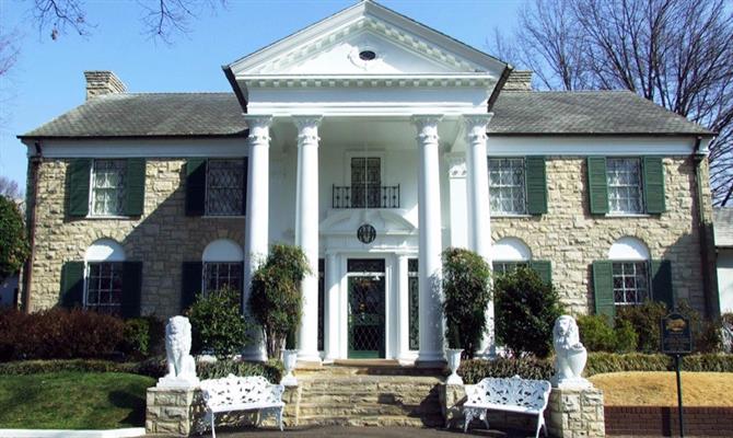 Graceland, a casa de Elvis Presley em Memphis, nos EUA