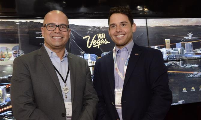 Fernando Hurtado e Nick Mattera, da Las Vegas Convention and Visitors Authority