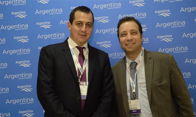 O secretário de Turismo da Argentina, Alejandro Eloy Lastra, com Roberto Palais, do Inprotur