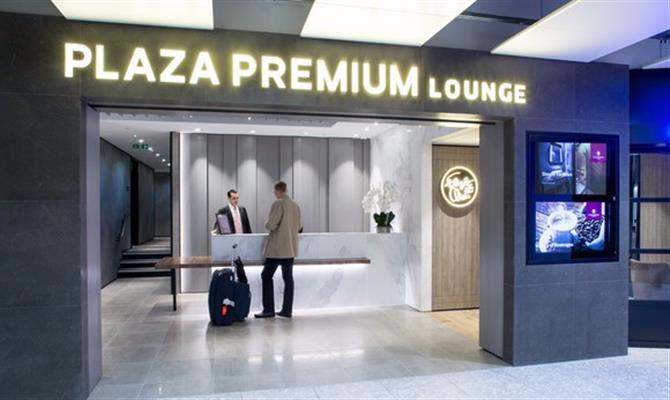 O lounge do Plaza Premium Group no terminal 4