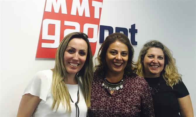 A equipe da MMTGapnet para Campinas e região: Janaina Pi, nova executiva de Contas, Fanny Bastos, gerente da filial, e Vanessa Galdini, executiva de Contas