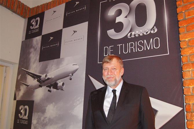 Peter Weber, diretor da Skyteam, no aniversário de 30 anos da empresa, comemorados em 2017
