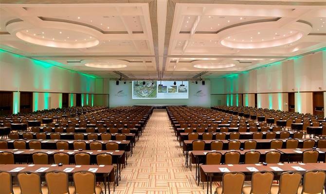 Auditório do Royal Palm Plaza, em Campinas (SP), que receberá as palestras da Convenção Aviesp 2017