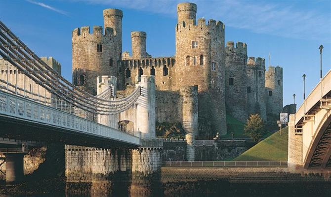 O Castelo de Conwy é um dos principais pontos turísticos do País de Gales