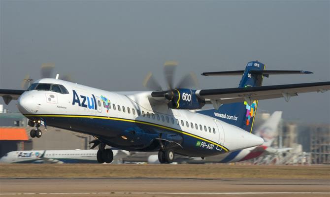 O ATR 72-600 a ser utilizado no voo
