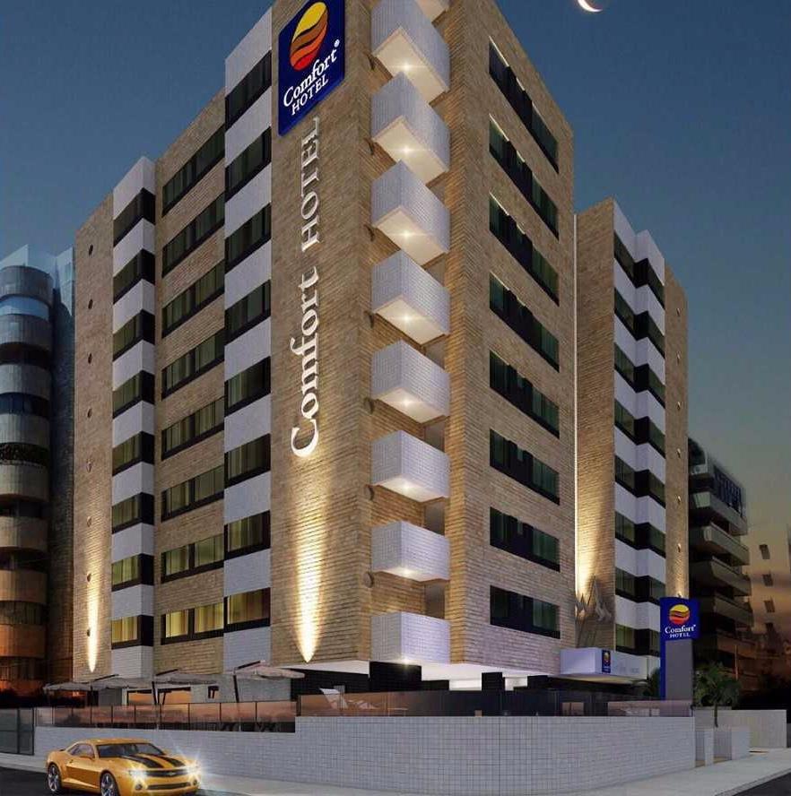Fachada do Comfort Condo Hotel, que recebeu investimento de R$ 50 milhões, e terá 264 leitos