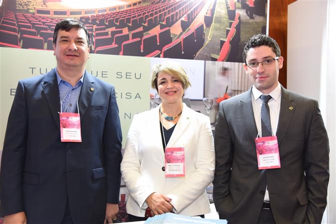 Anna Paula Cesari (WTC Events Center) e Eric Boulanger (Rio CVB)