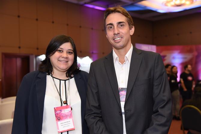Anna Paula Cesari (WTC Events Center) e Eric Boulanger (Rio CVB)