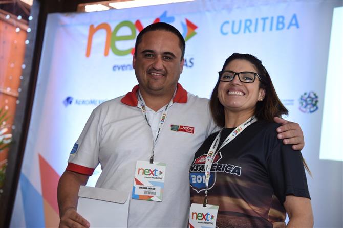 Wagner Wons, da Brasil Surf Trip, e Guilherme Avila, do Transamérica Hospitality Group