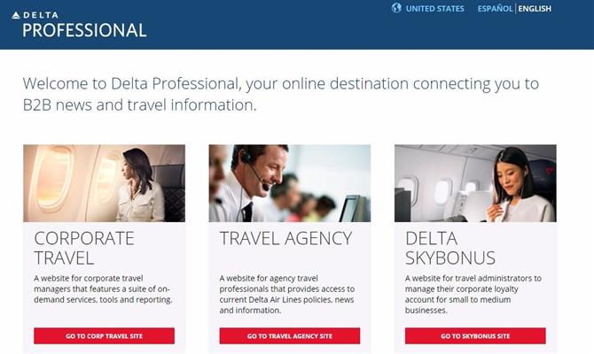 O Delta Pro tem diferenciais para travel managers, agências de viagens e também passageiros frequentes