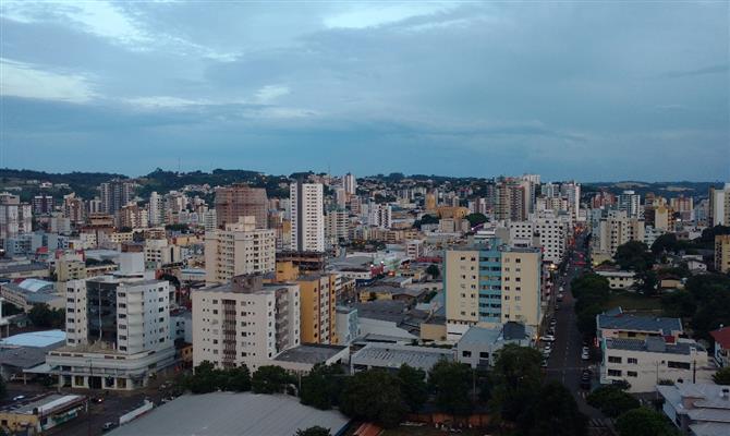 A cidade de Pato Branco, no Paraná