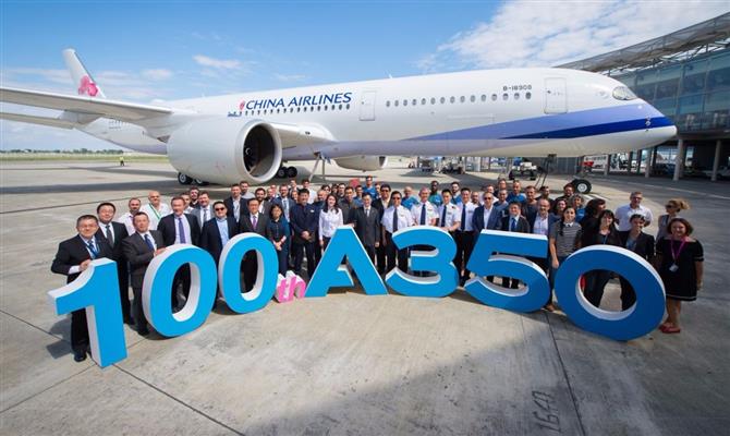 Airbus entrega centésimo avião para China Airlines